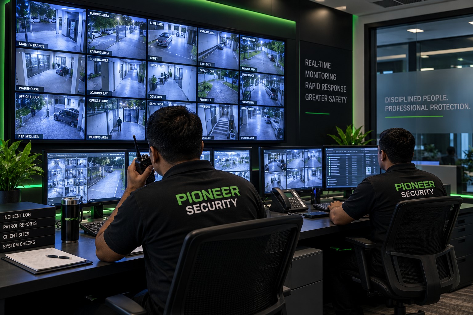 CCTV surveillance supporting Pioneer Security Services physical security operations in Sri Lanka