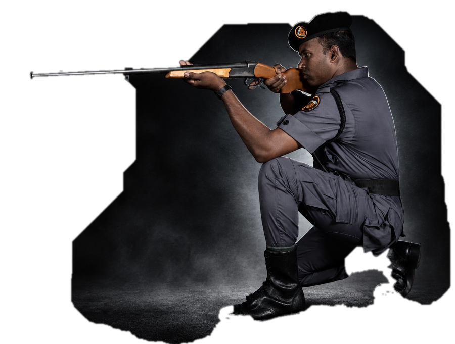 Pioneer security officer on duty